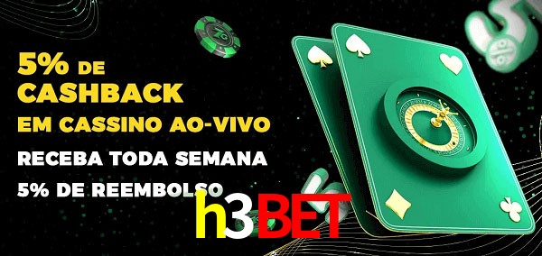 Promoções do cassino ao Vivo h3bet